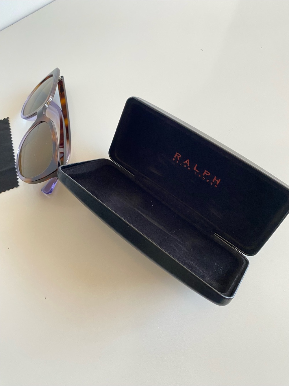 Ralph Lauren RA 5249 Brown Tortoise Purple Sunglasses 55-19-140 Polarize + Case - Picture 3 of 13